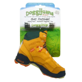Doggijuana Get Outside Refillable Hiking Boot Toy by SmarterPaw