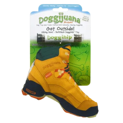 Doggijuana Get Outside Refillable Hiking Boot Toy by SmarterPaw