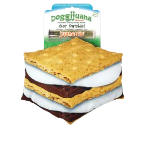 Doggijuana Get Outside Refillable S'mores Dogginip Toy by SmarterPaw