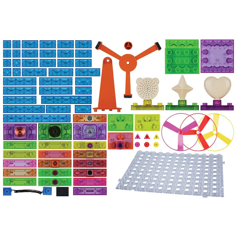 E-Blox Circuit Blox Magnetic Induction Spinner Super Circuit - STEM Toy, 800 Projects, Ages 8 