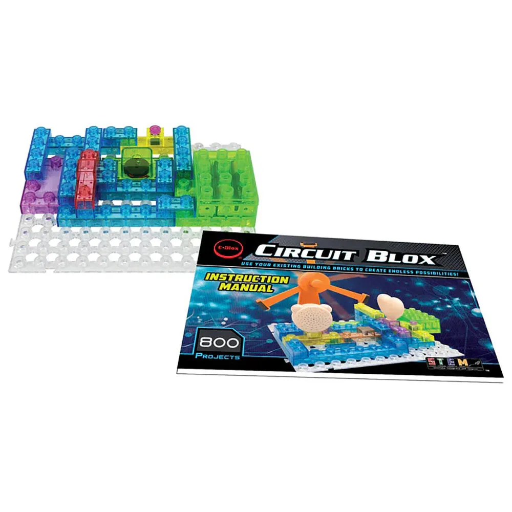 E-Blox Circuit Blox Magnetic Induction Spinner Super Circuit - STEM Toy, 800 Projects, Ages 8 