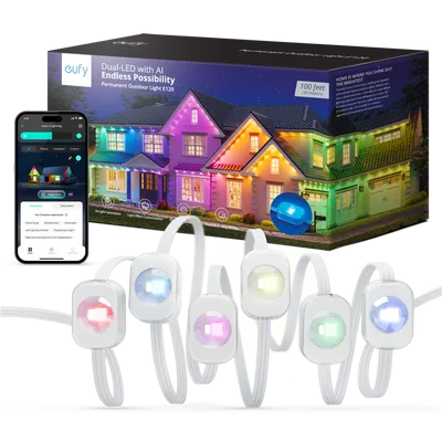 Eufy Permanent Outdoor Light Kit 100ft