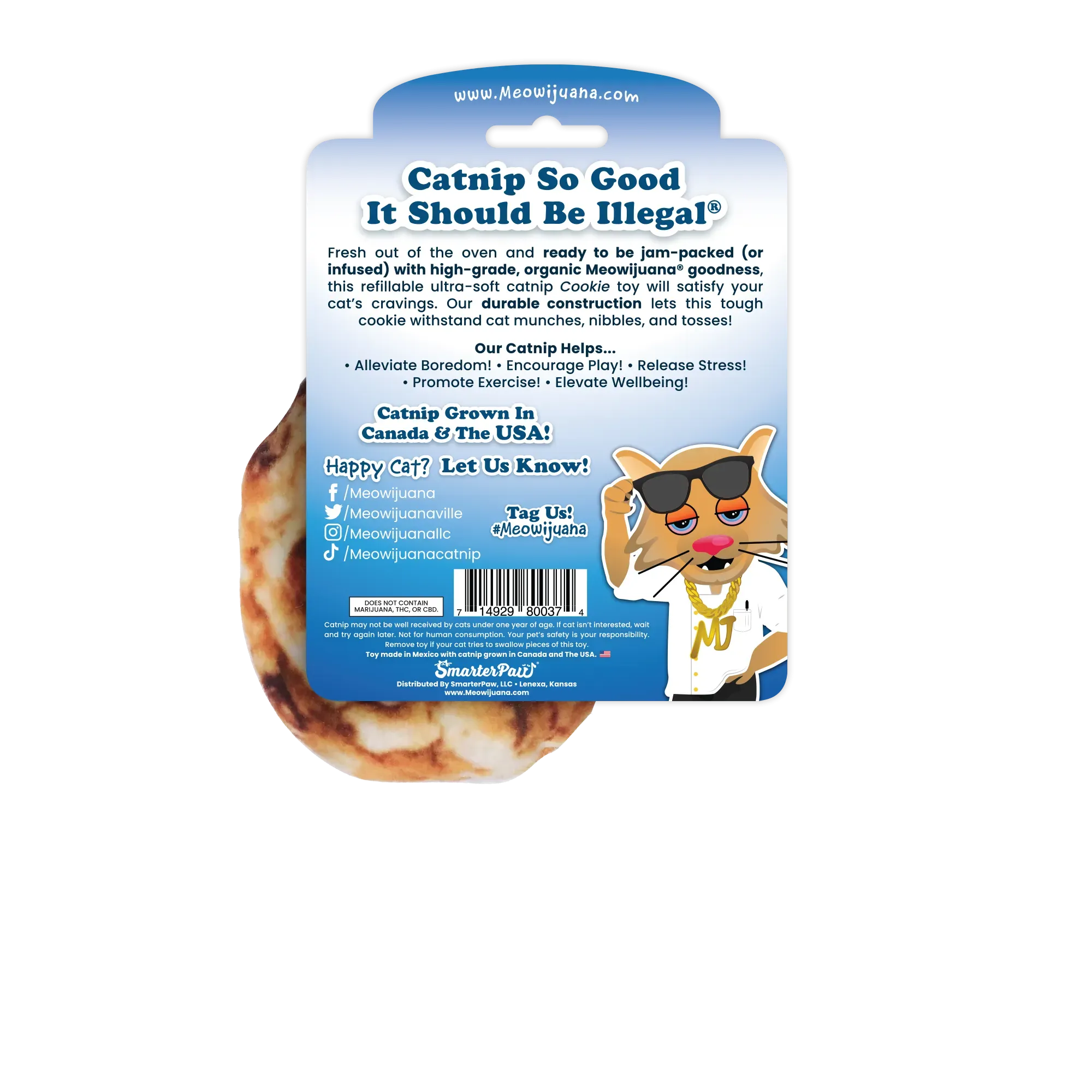 Get Baked Cookie Refillable Cat Toy