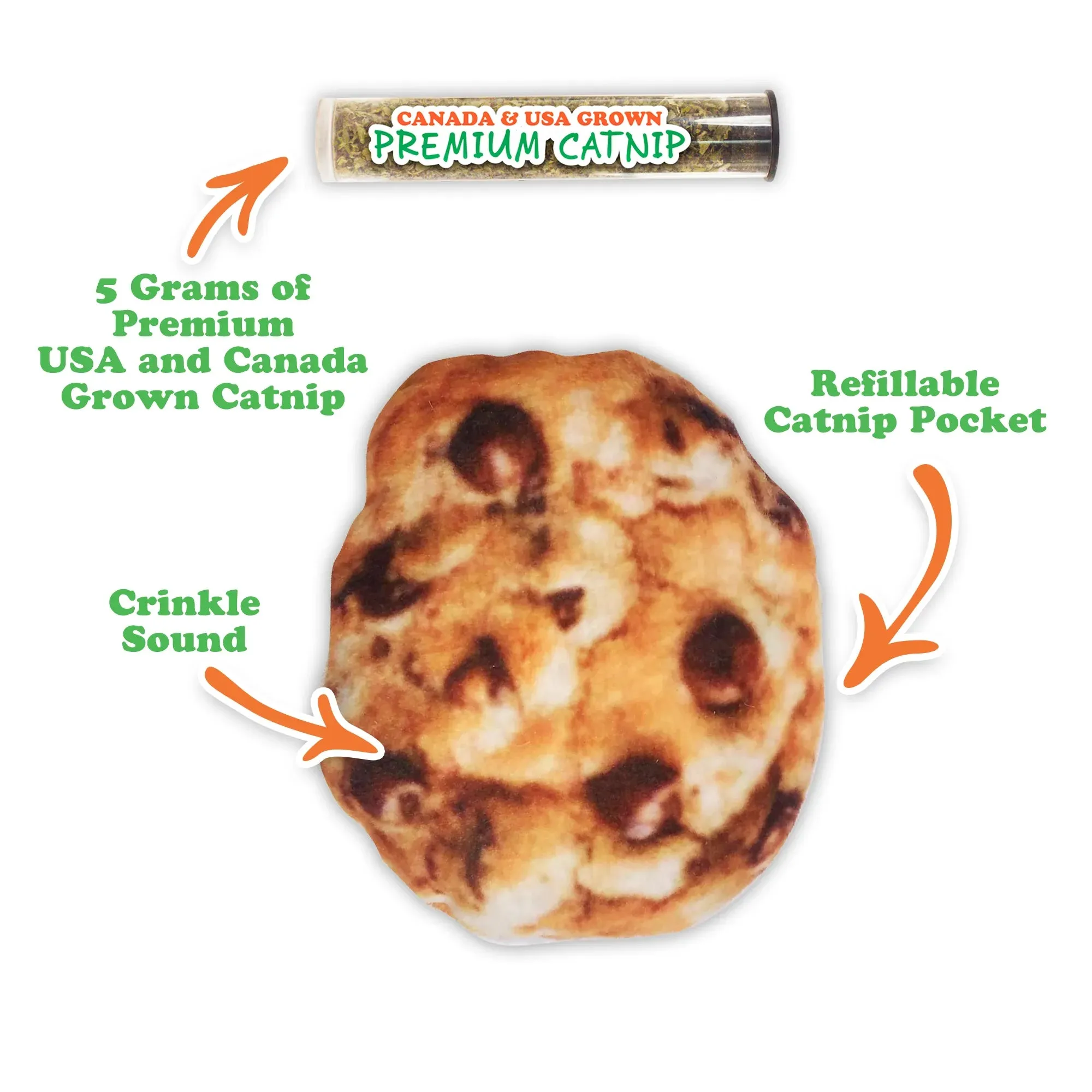 Get Baked Cookie Refillable Cat Toy