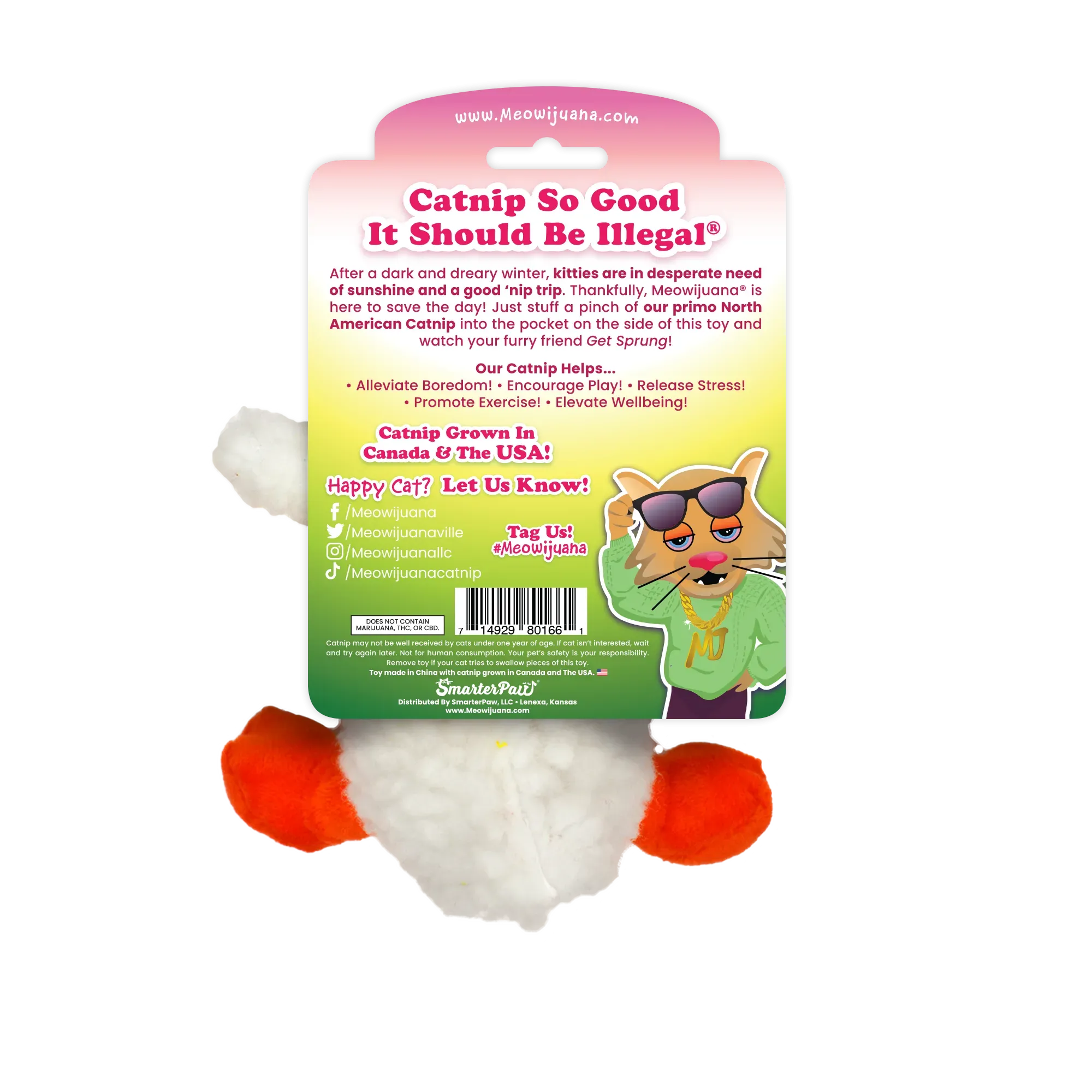 Get Sprung Duckling Refillable Cat Toy
