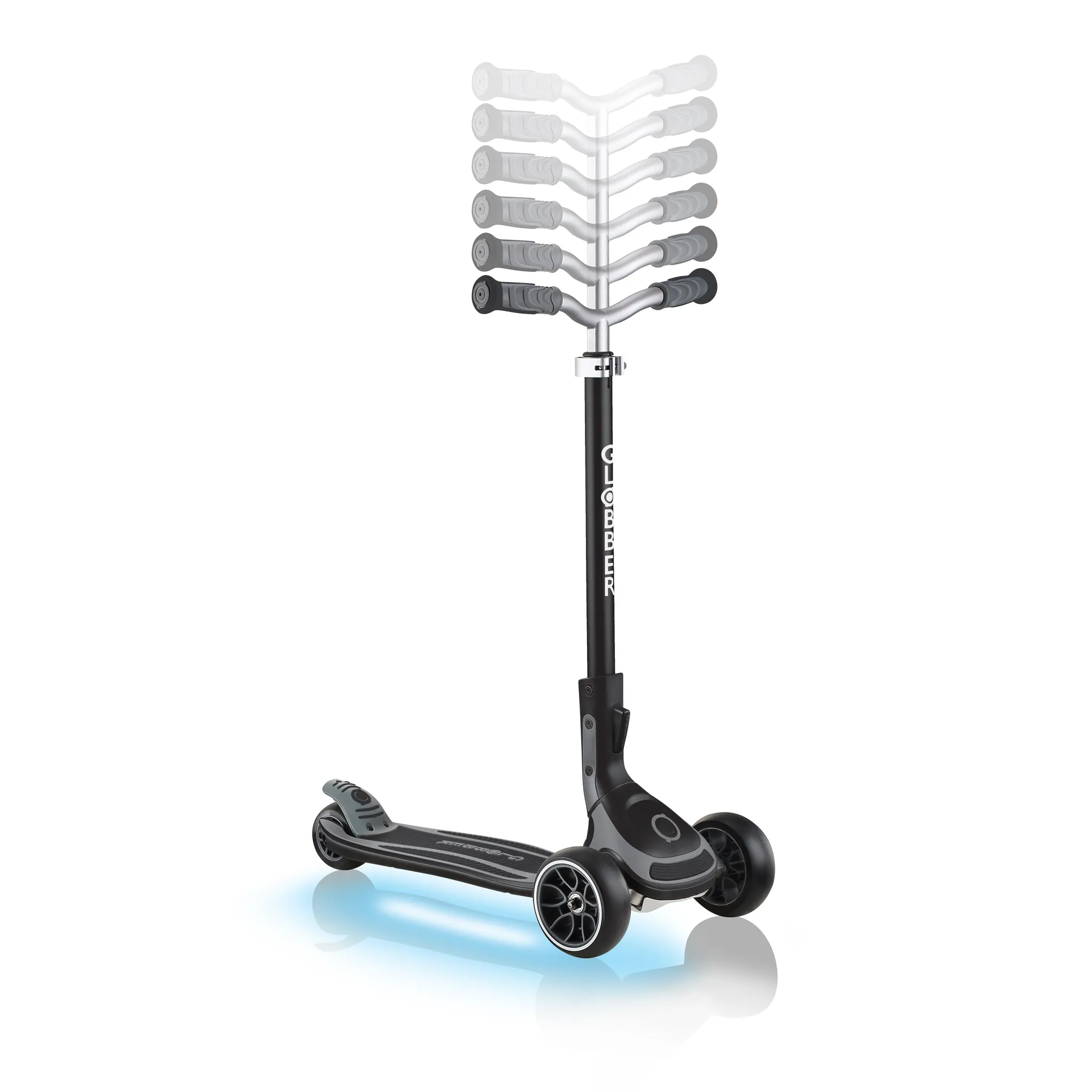 Globber Ultimum Lights - Black / Charcoal Grey (5y )