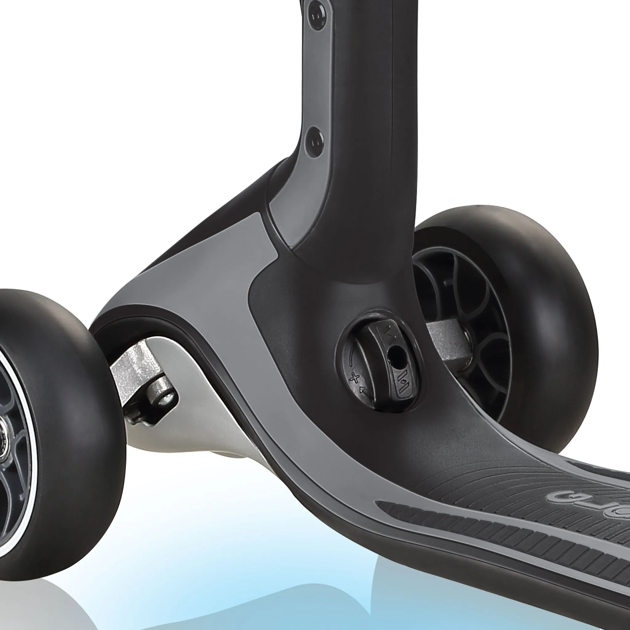Globber Ultimum Lights Scooter - Black / Charcoal Grey (5y )