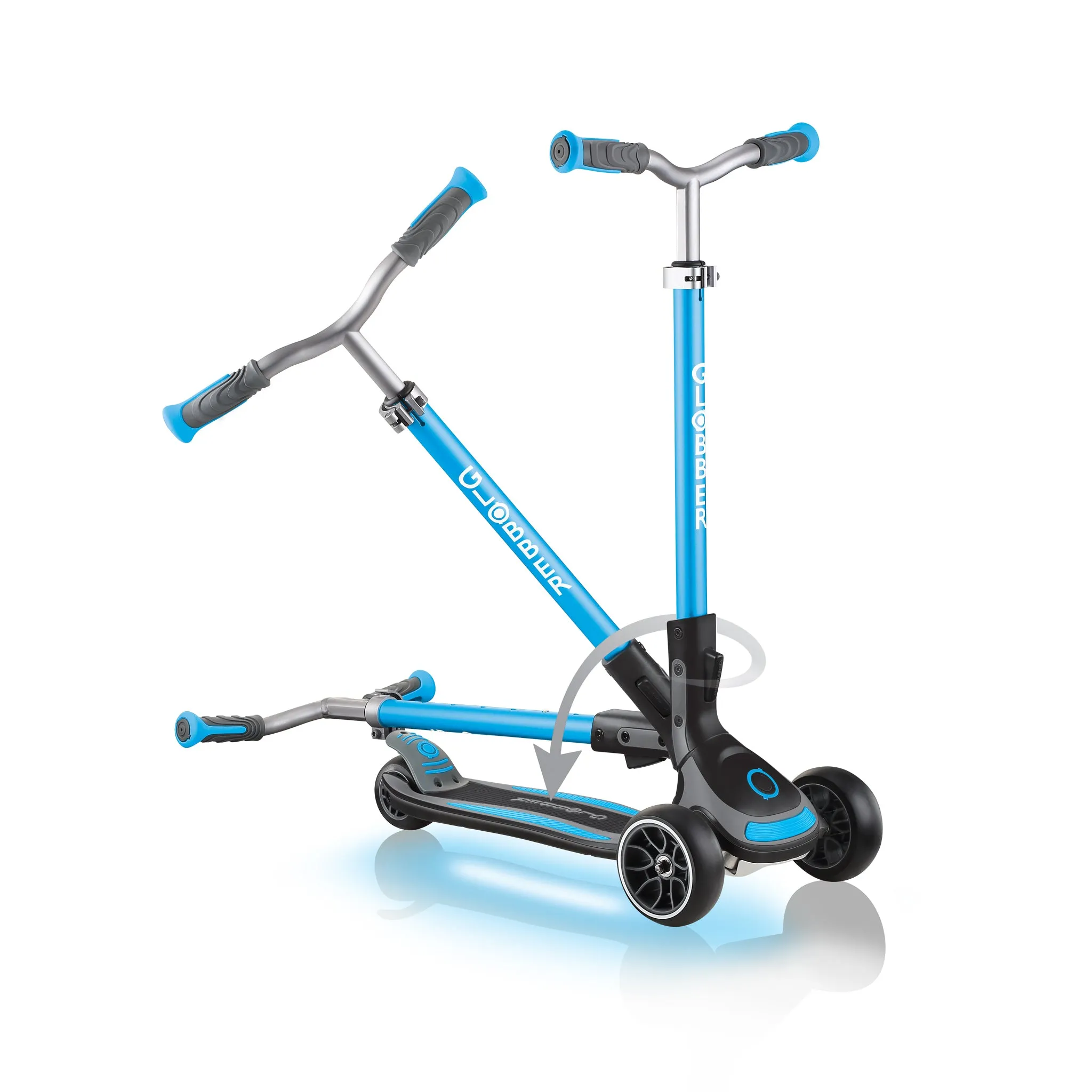 Globber Ultimum Lights Scooter - Sky Blue (5y )