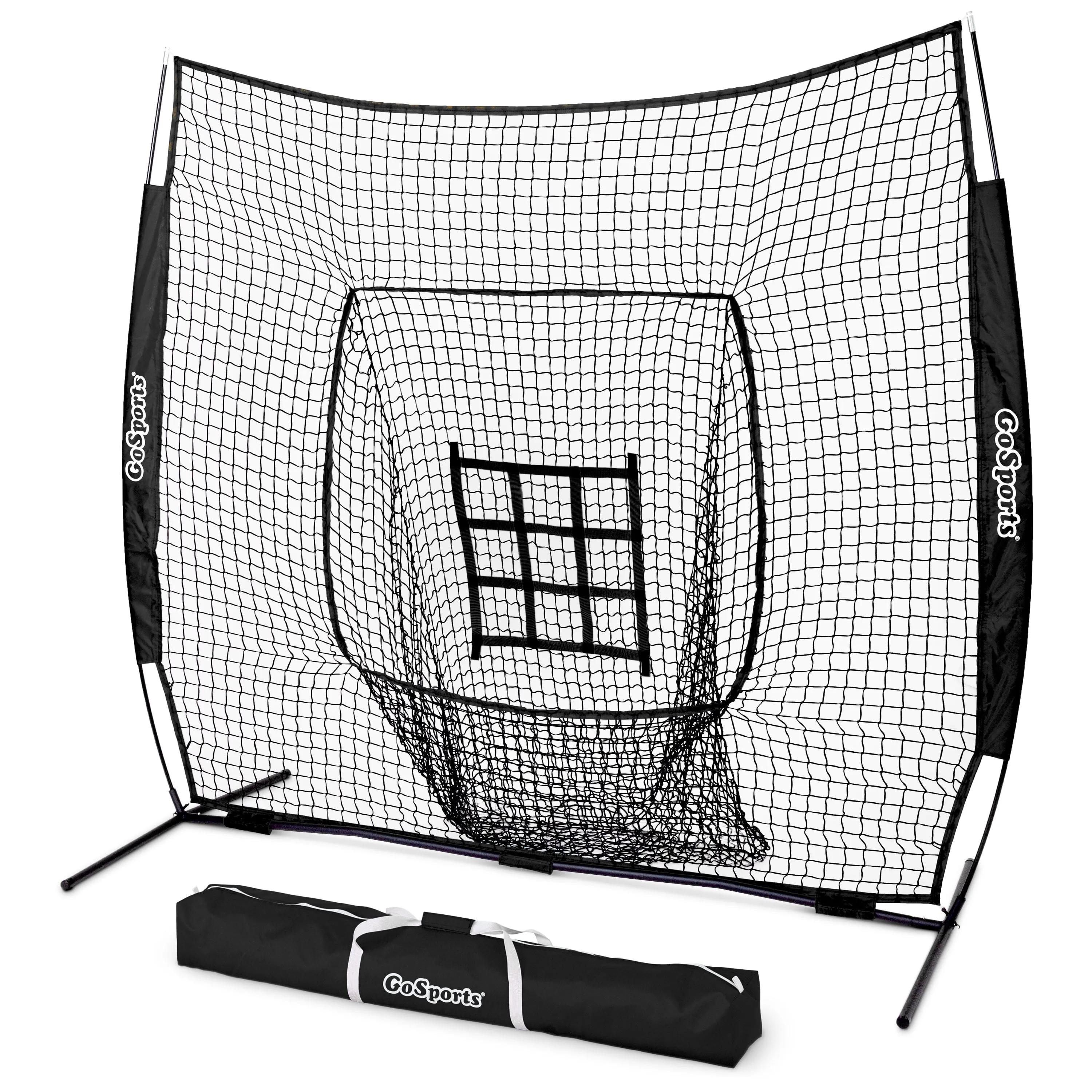 GoSports 7 ft x 7 ft Baseball & Softball Practice Hitting & Pitching Net
