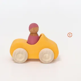 Grimm's Car - Small Yellow Convertible with Friend