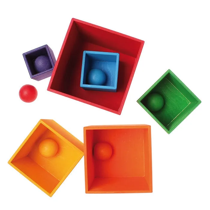 Grimm's Wooden Balls in Rainbow
