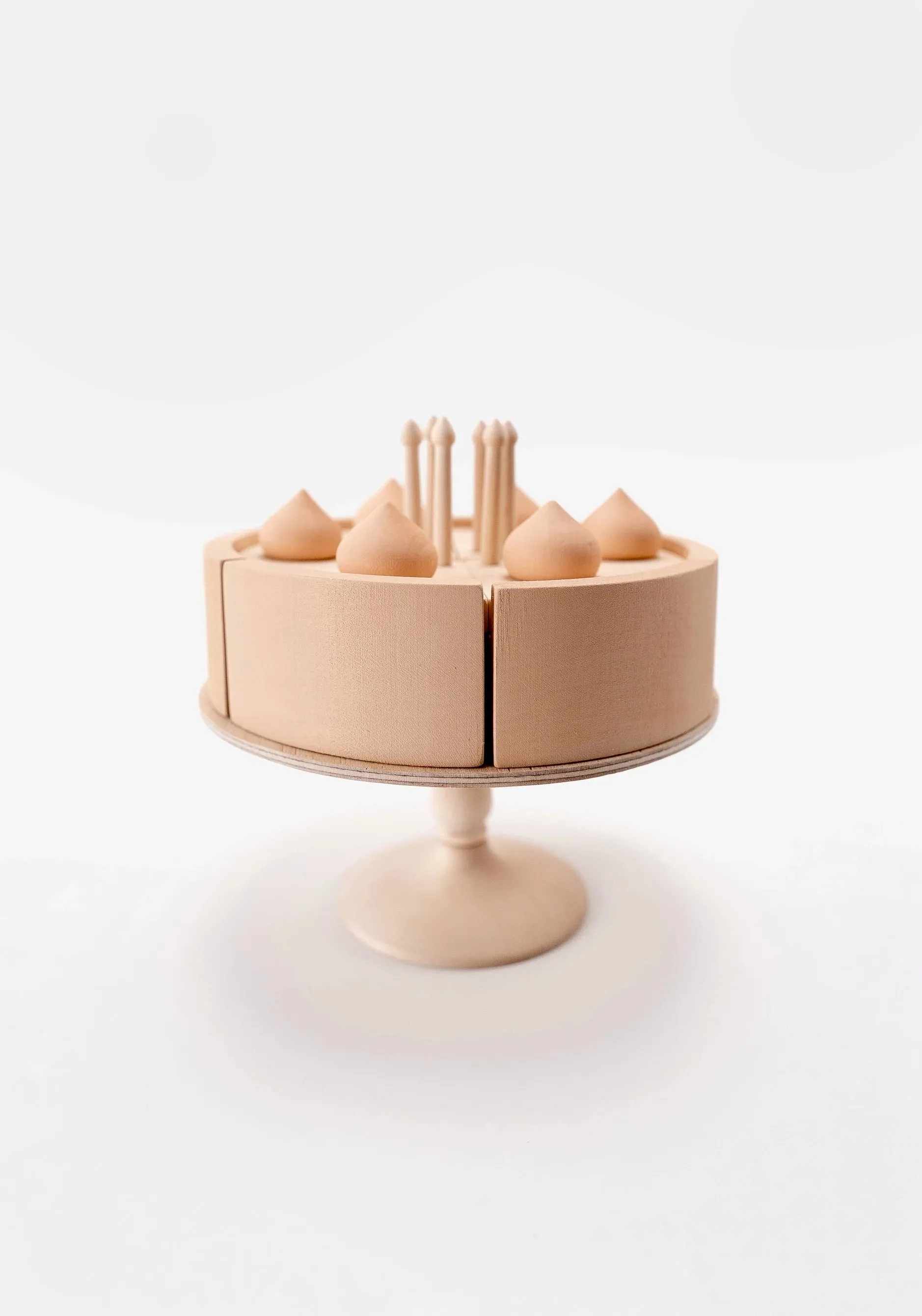 Handmade Strawberry Layer Cake On A Stand