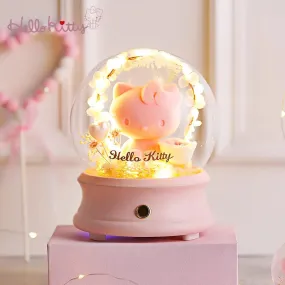 Hello Kitty Speaker with Preserved Fresh Flower Night Light
