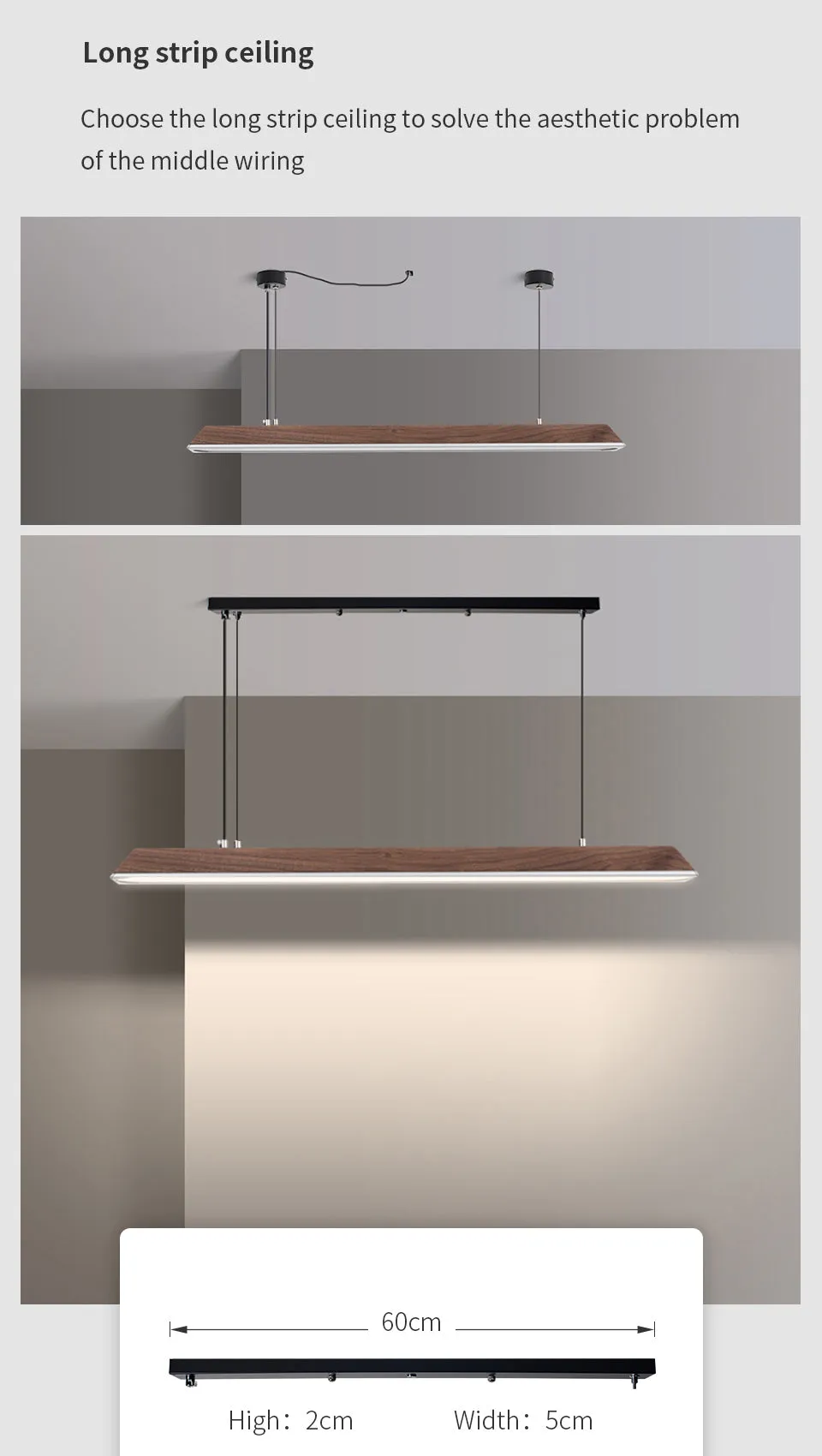 Industrial Alloy LED Beam Pendant Light