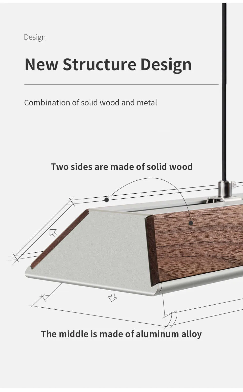 Industrial Alloy LED Beam Pendant Light