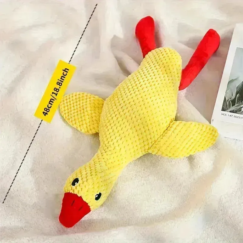 Interactive Duck Squeaky Plush Toy
