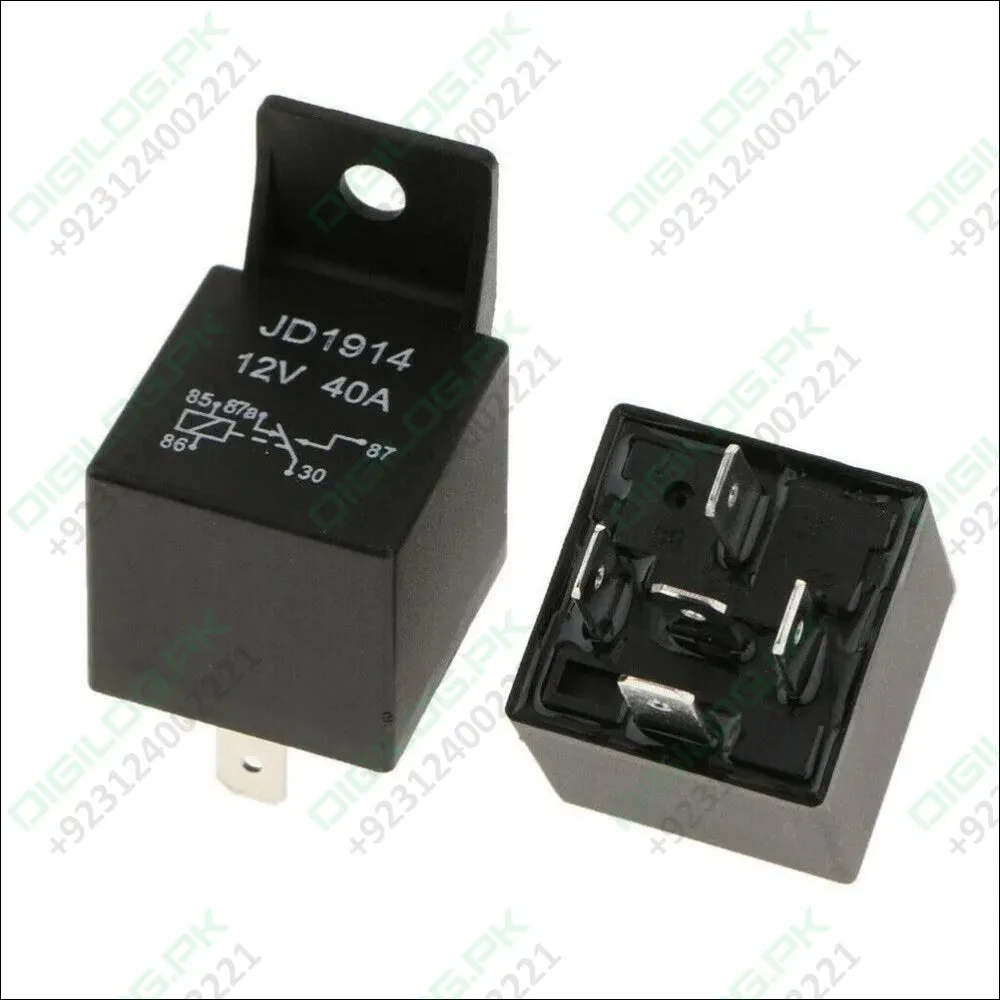 Jd1914 12v 40amp Car Relay Spdt 5 Pins 5p Waterproof Car Bike Relay