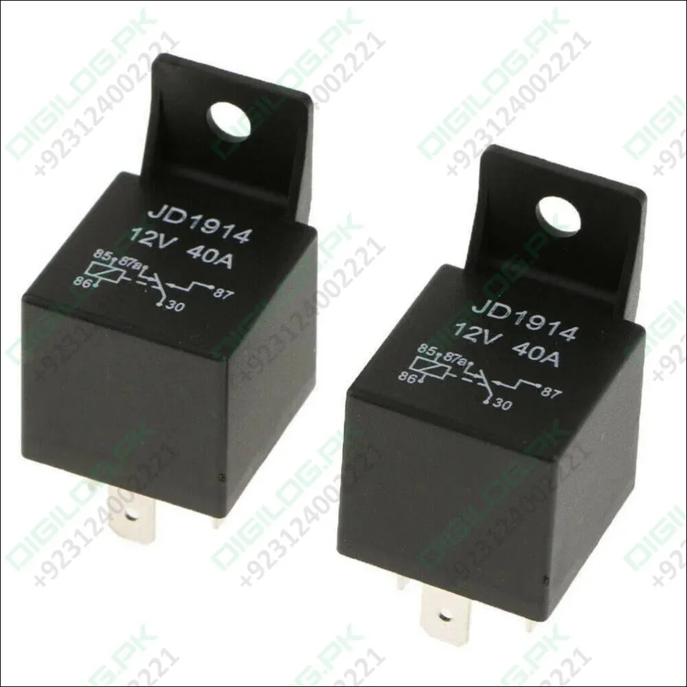 Jd1914 12v 40amp Car Relay Spdt 5 Pins 5p Waterproof Car Bike Relay