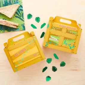 Jungle Party Crocodile Lunch boxes x 5