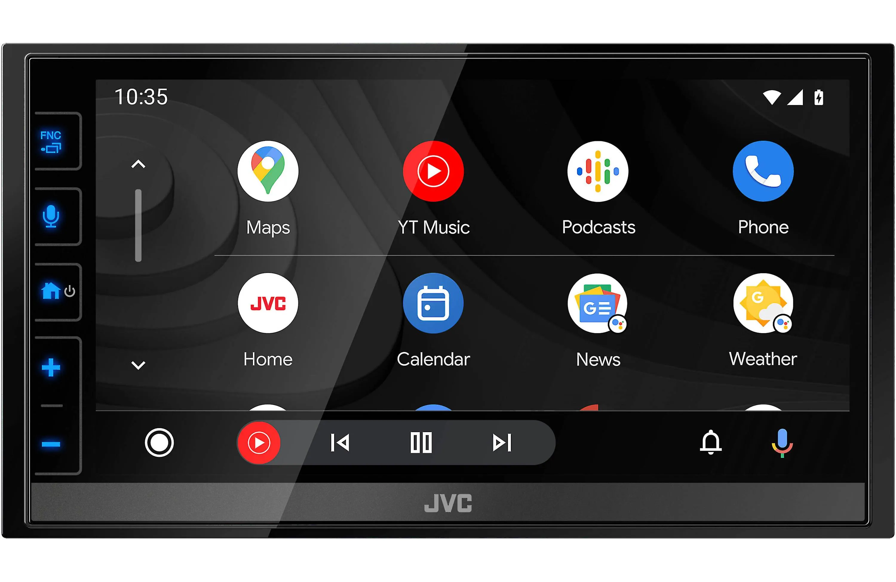 JVC KW-M780BT Apple CarPlay Android Auto Digital Media Player, Double-DIN, 6.8" LCD Touchscreen