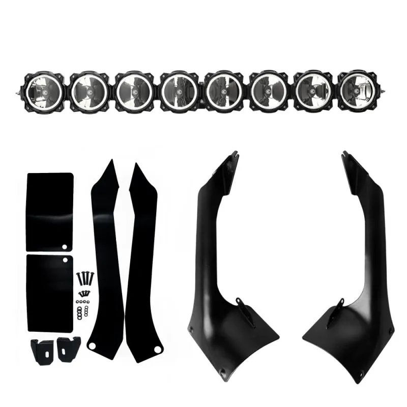 KC Hilites 50" Pro6 Gravity LED 8-Light Light Bar System 160W Combo Beam For 18-21 Jeep Wrangler JL/JT