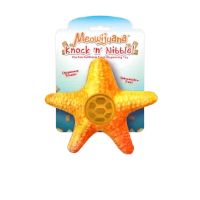 Knock 'n' Nibble Starfish Refillable Treat Dispensing Cat Toy