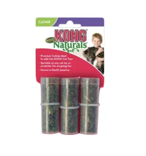 KONG® Naturals Premium Catnip Tube, 3 Pack