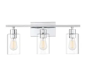 Lambert 3-Light Bath Vanity in Polished Chrome