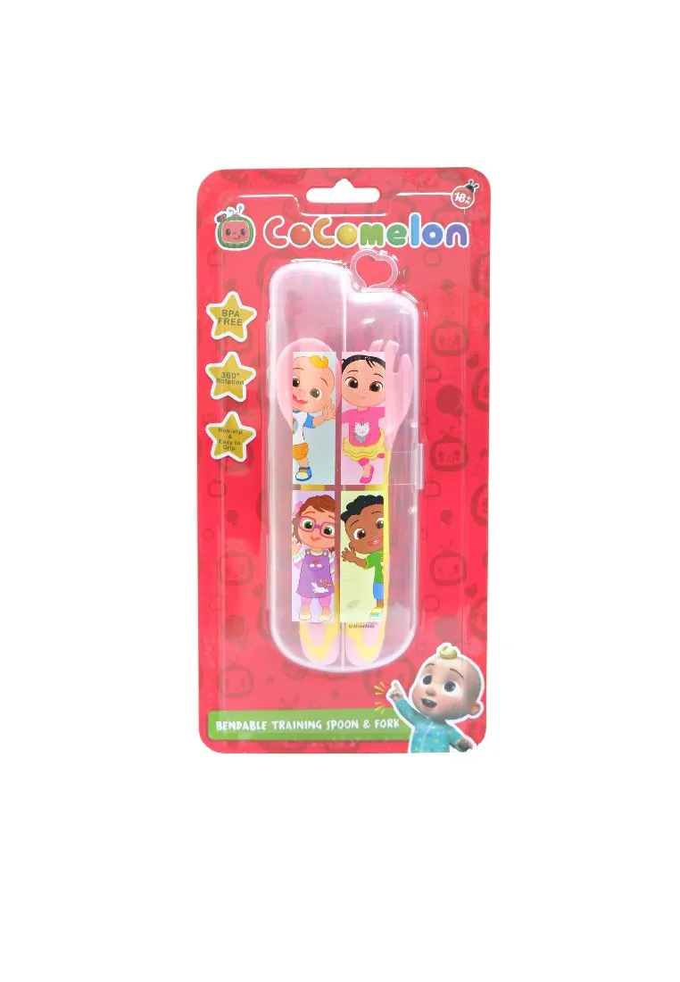 Landmark Cocomelon Bendable Training Spoon & Fork Set