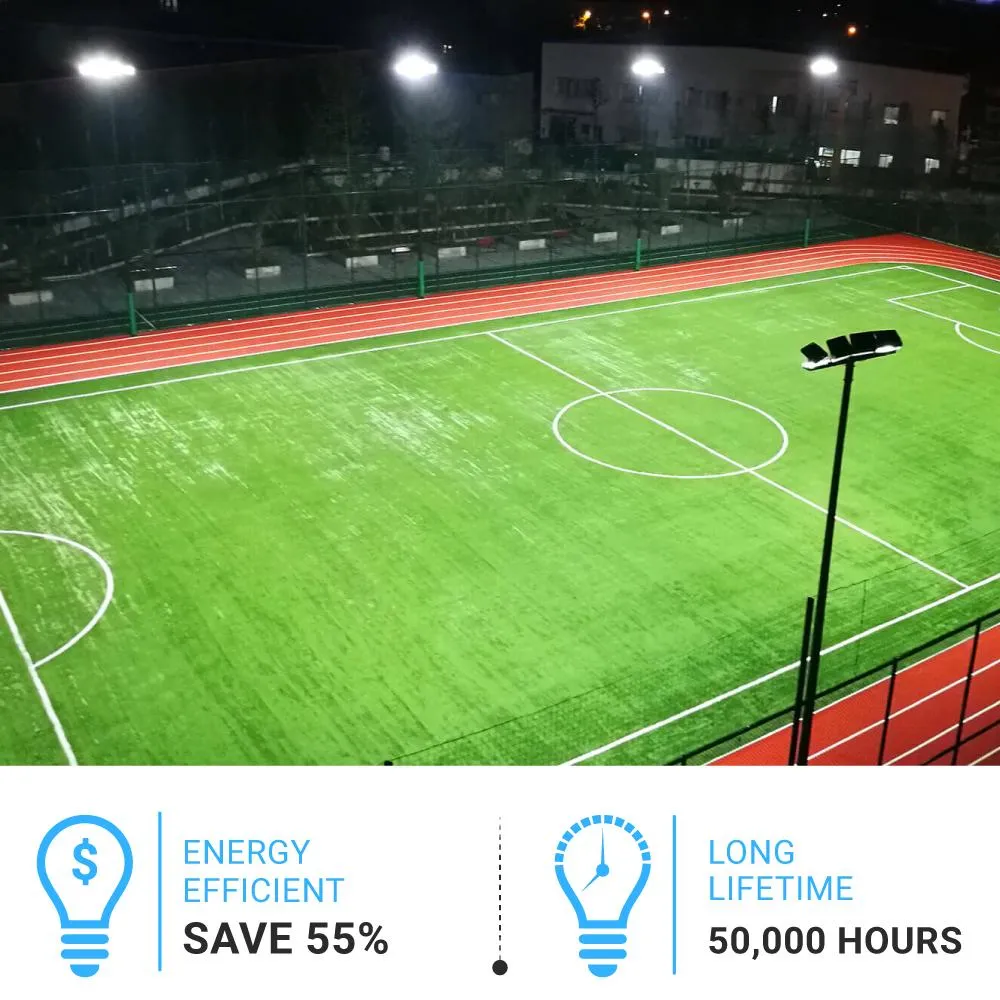 LED Flood Light 50W - 250W Equivalent Bronze Finish - U-Bracket Mount - 6250 Lumens - 5700K DLC Approved