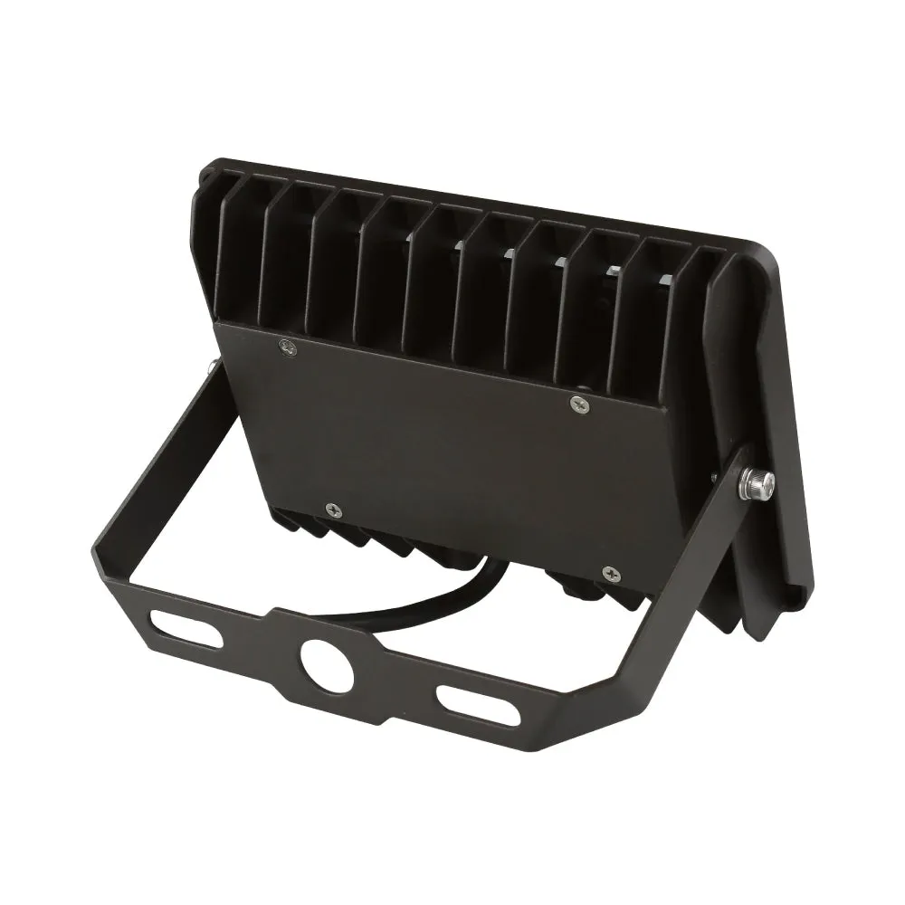 LED Flood Light 50W - 250W Equivalent Bronze Finish - U-Bracket Mount - 6250 Lumens - 5700K DLC Approved