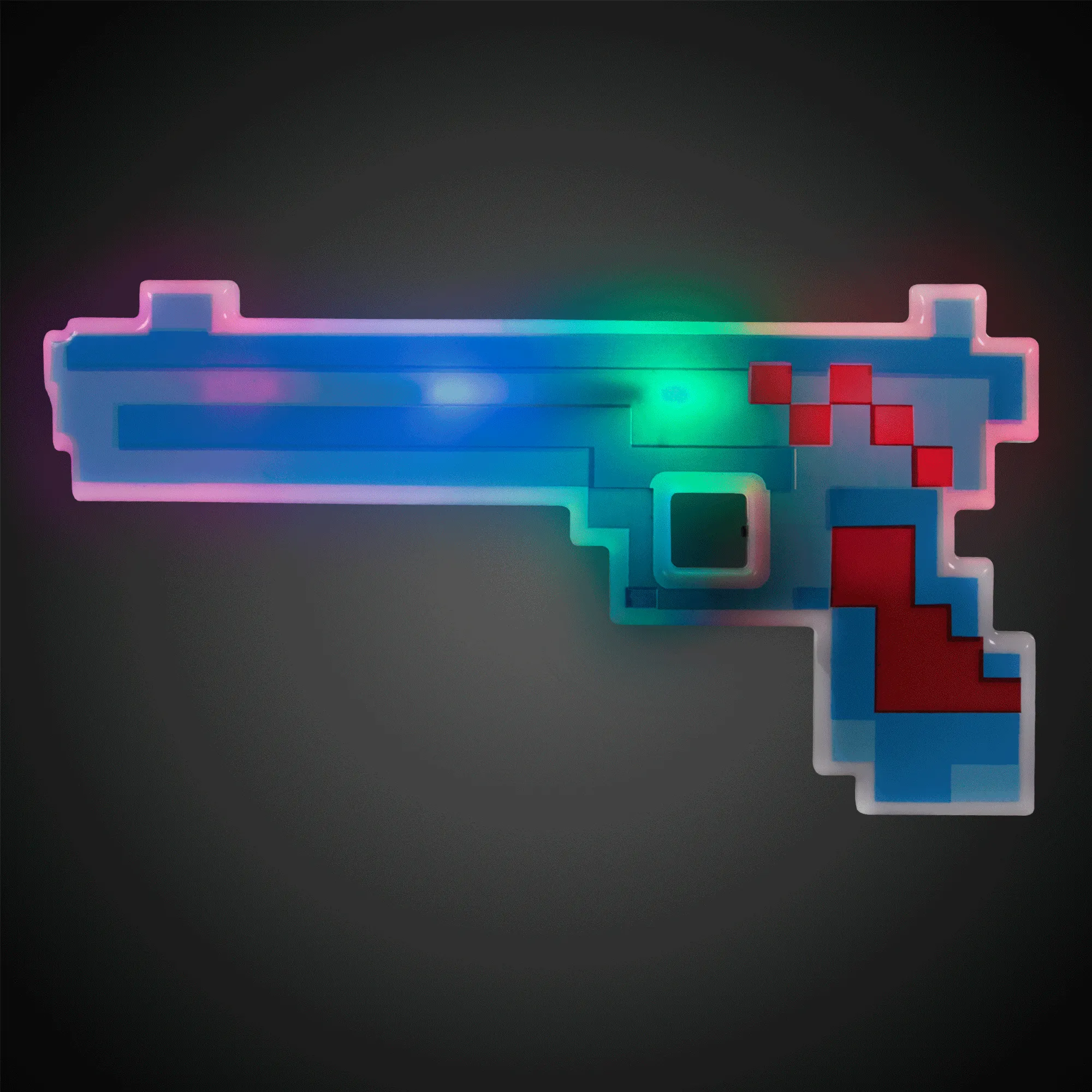 LED Pixel Gun - Blue Red