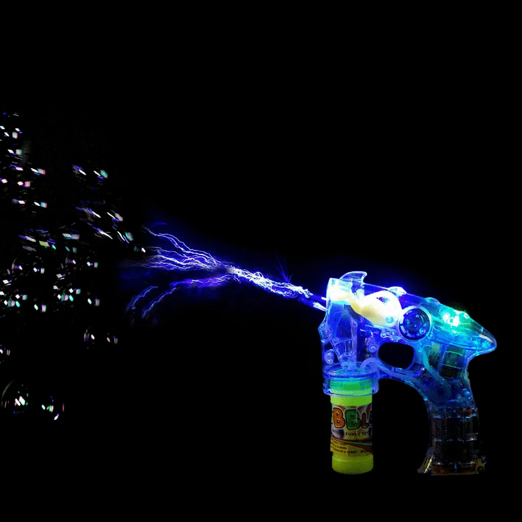 LED Wedding Bubble Machine Gun With Flashing Sound Birthday Party Favor