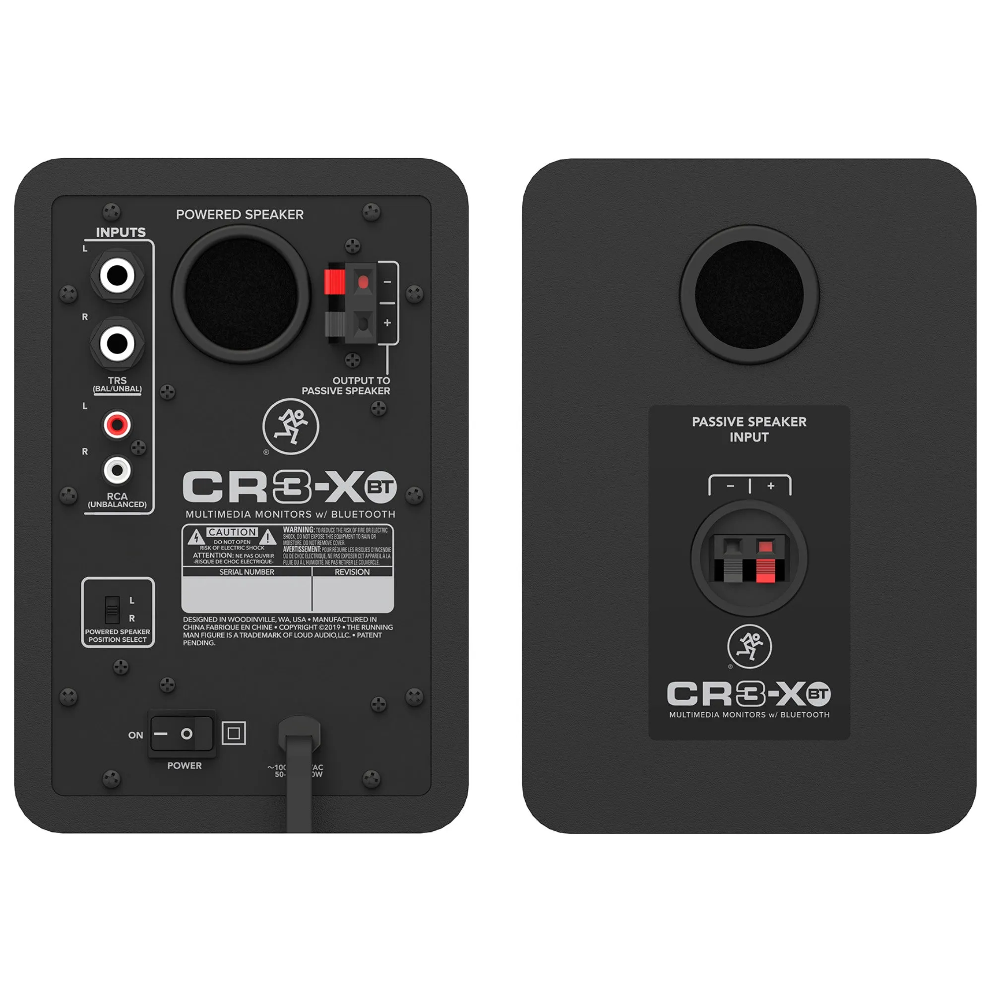 Mackie CR3-XBT 3" Multimedia Monitors with Bluetooth (Pair)