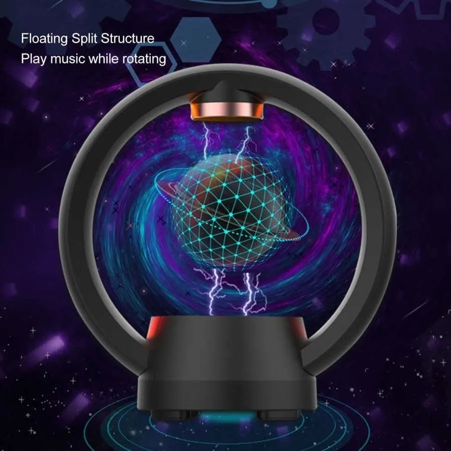 Magnetic Levitation Bluetooth Speaker with Touch Control and Light