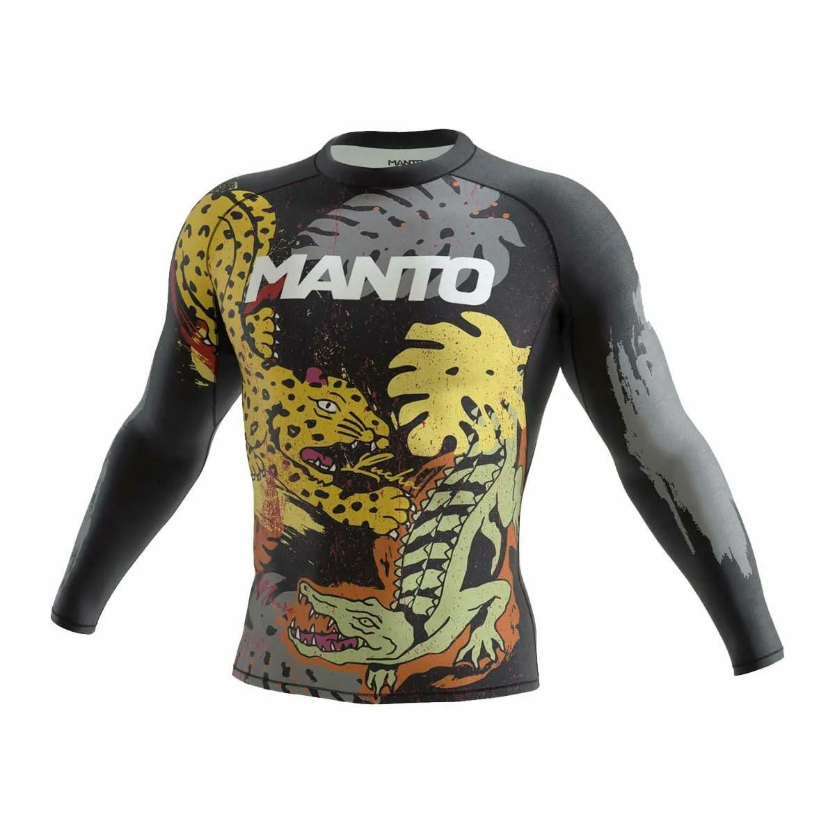 Manto Jungle Long Sleeve Rash Guard Black