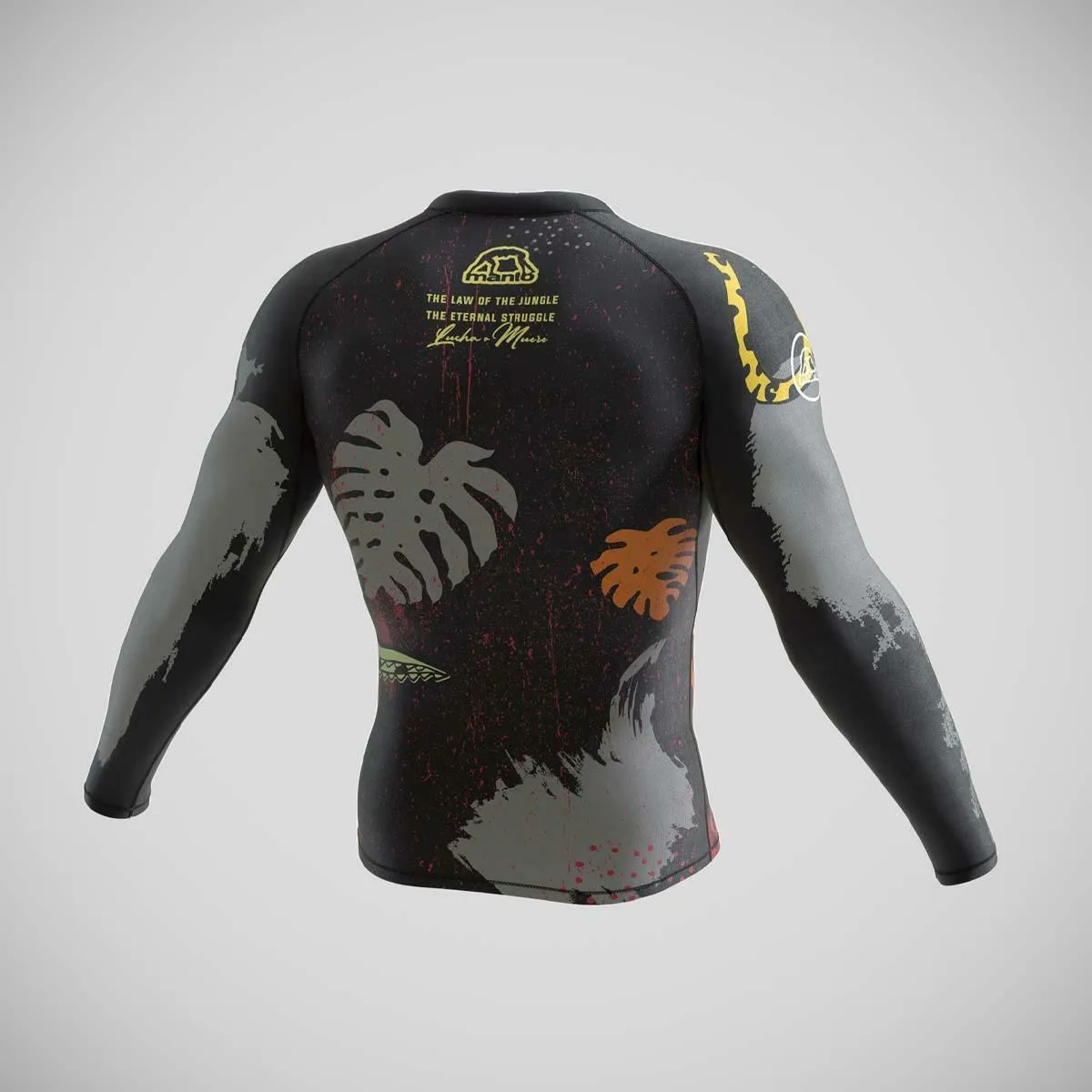 Manto Jungle Long Sleeve Rash Guard Black