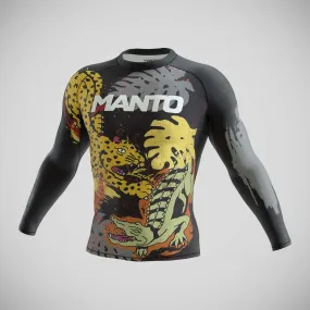 Manto Jungle Long Sleeve Rash Guard Black