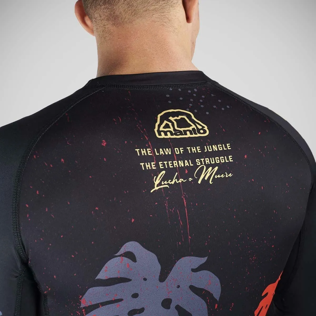 Manto Jungle Long Sleeve Rash Guard Black