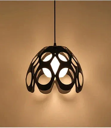 Modern cage pendant light iron minimalist retro Scandinavian loft pyramid pendant lamp metal Hanging Lamp E27 Indoor DD01