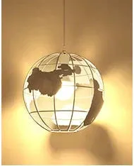 Modern cage pendant light iron minimalist retro Scandinavian loft pyramid pendant lamp metal Hanging Lamp E27 Indoor DD01
