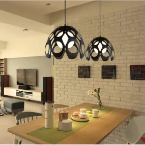 Modern cage pendant light iron minimalist retro Scandinavian loft pyramid pendant lamp metal Hanging Lamp E27 Indoor DD01