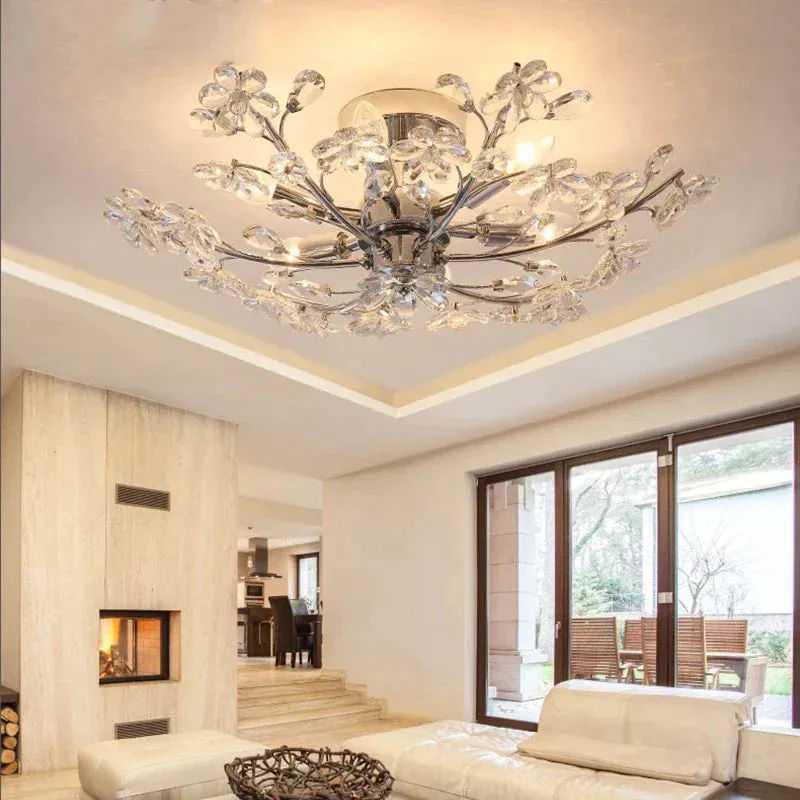 Modern LED Crystal Pendant Lights Art Indoor Lighting For Kitchen Bar Living Room Dinning room Lights Nordic Pendant Lamps