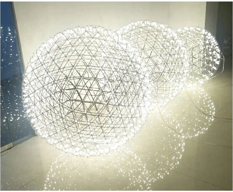 Modern Loft Spark Ball LED Pendant Light Firework Stainless Steel Pendant Lamps