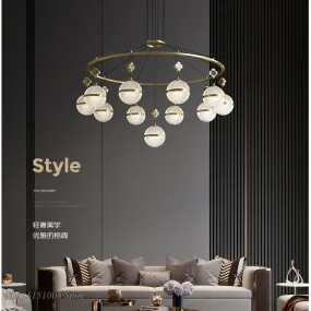 Modern Luxury Crystal Chandelier - Minimalist Atmosphere Lighting for Living Room, Restaurant, Bedroom - New Elegant Chandeliers