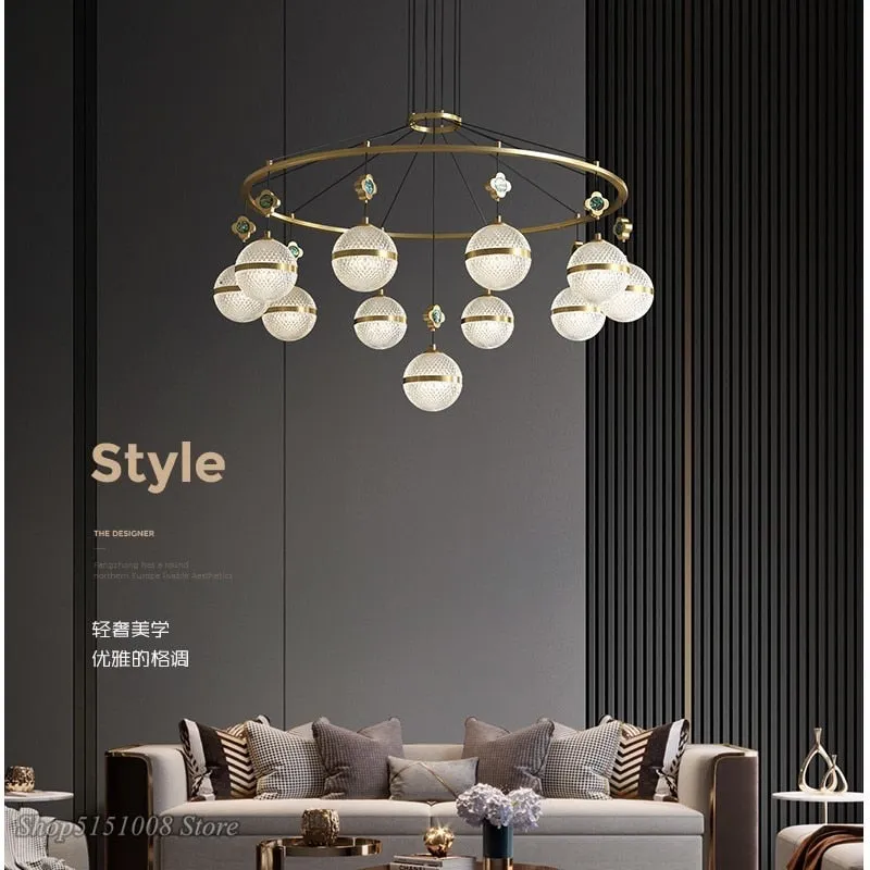 Modern Luxury Crystal Chandelier - Minimalist Atmosphere Lighting for Living Room, Restaurant, Bedroom - New Elegant Chandeliers