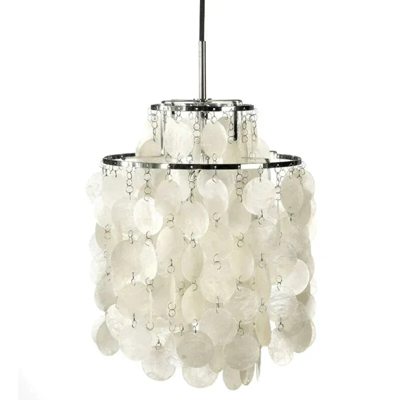 Modern Minimalist Natural Two-layer Shell Pendant Light Bedroom Corridor Wall Lamp LED E27 Indoor Lighting Decorative Lighting