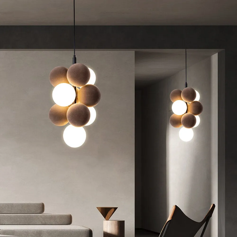 New Nordic Glass Ball Chandelier - Stylish Pendant Lamp for Dining, Living Room, and Bedroom
