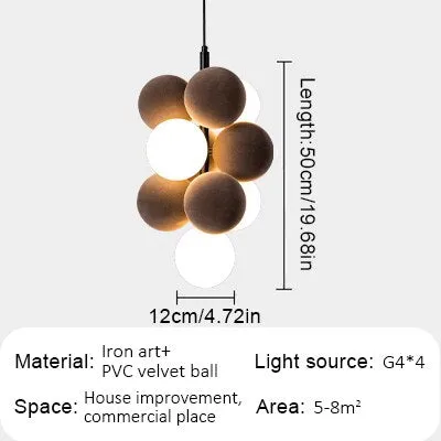 New Nordic Glass Ball Chandelier - Stylish Pendant Lamp for Dining, Living Room, and Bedroom