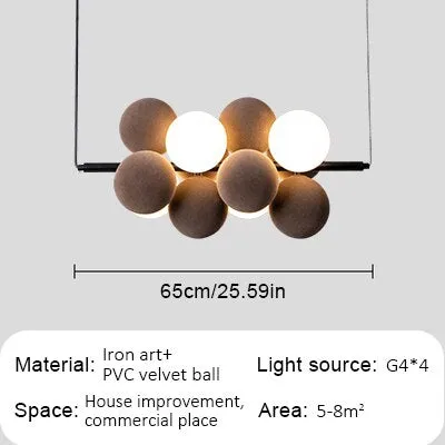 New Nordic Glass Ball Chandelier - Stylish Pendant Lamp for Dining, Living Room, and Bedroom